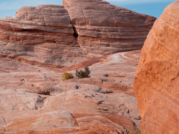 Rock formations in desert