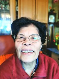 Portrait of smiling young woman