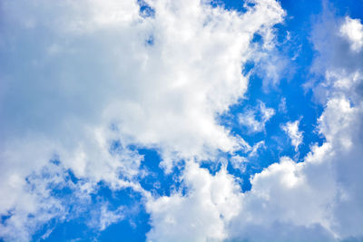 Low angle view of clouds in sky