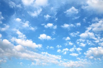 Low angle view of clouds in sky