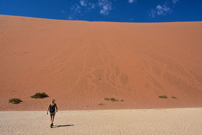 The arid and dry desert of namibia