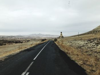 Road passing through landscape