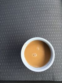 High angle view of tea on table