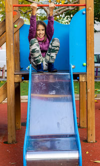 Girl playing at park