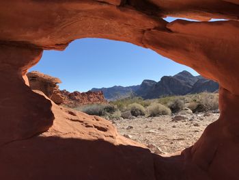 View of rock formations