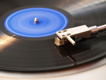 Cropped image of turntable