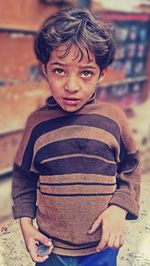 Portrait of cute boy