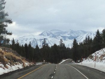 Road passing through mountains