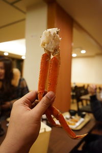 Hand holding ice cream cone