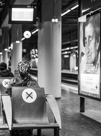 Close-up portrait of illuminated text on table