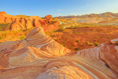 Scenic view of mountain range