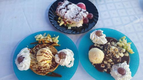 Close-up of sweet food in plate