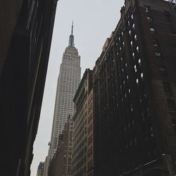 Low angle view of skyscrapers