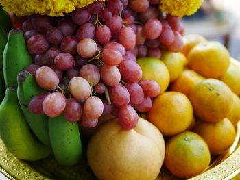 Close-up of fruits for sale at market stall