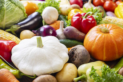 Full frame shot of vegetables for sale at market stall