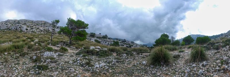 Panoramic view of landscape against sky