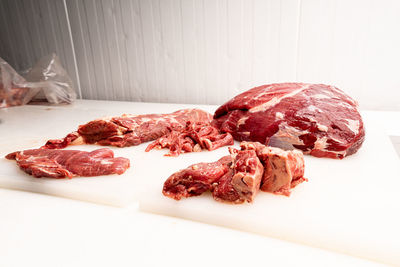 Close-up of food on table