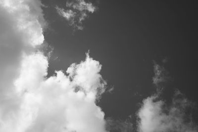 Low angle view of clouds in sky