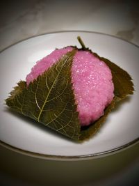 Close-up of cake in plate