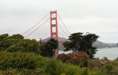 Golden gate bridge against sky