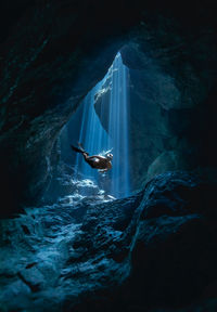 Man surfing in sea