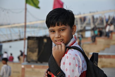 Portrait of smiling boy