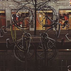 Cars parked in front of building