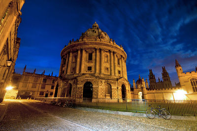 Low angle view of historical building