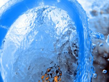 Close-up of ice crystals