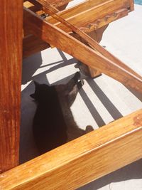 Close-up of wooden door