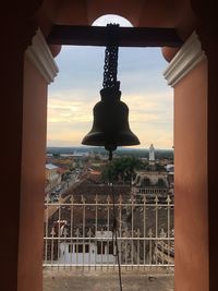 Historic building against sky during sunset