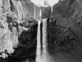 Panoramic view of waterfall