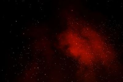 Low angle view of star field against star field
