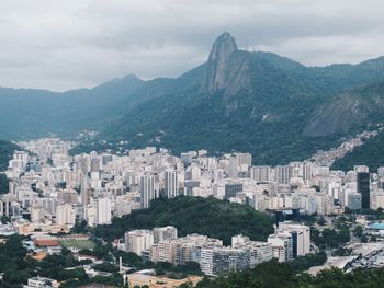 High angle view of cityscape