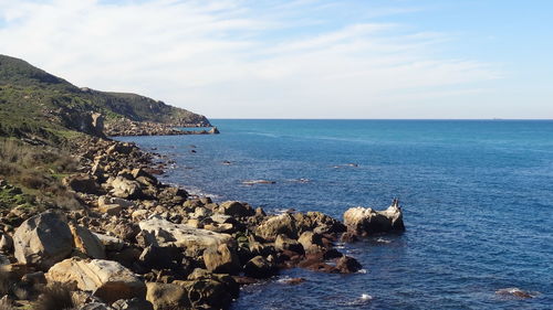 Scenic view of sea against sky