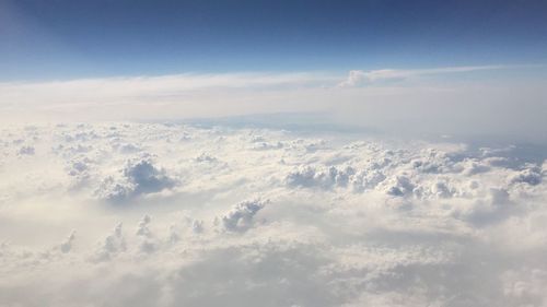 Aerial view of cloudscape