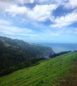 Scenic view of landscape against sky