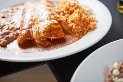 Close-up of food in plate