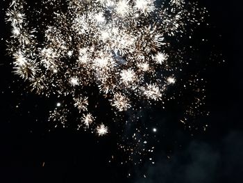 Close-up of water against sky at night