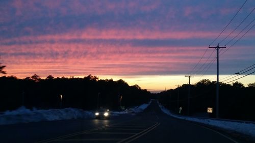 Road at sunset