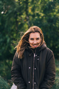 Portrait of a smiling young woman