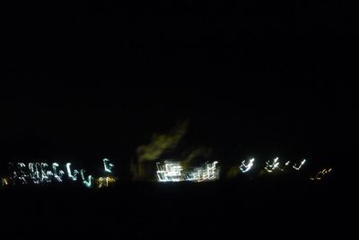 Illuminated built structure at night
