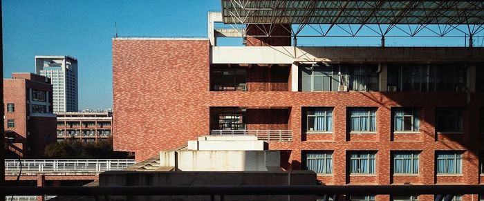 Low angle view of modern building