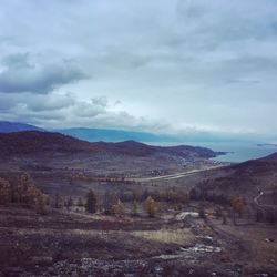 Scenic view of landscape against sky