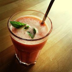 Close-up of drink on table