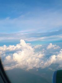 Aerial view of clouds in sky