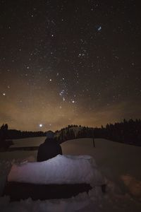 Scenic view of star field at night