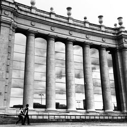 Low angle view of historical building