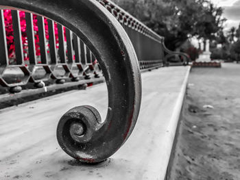 Close-up high angle view of tire