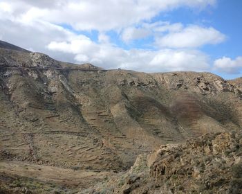 Scenic view of mountain against sky